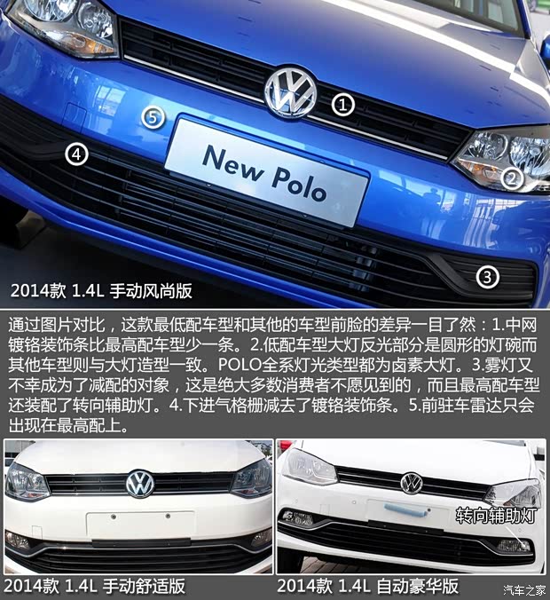 上海大众 POLO 2014款 1.4L 手动风尚版