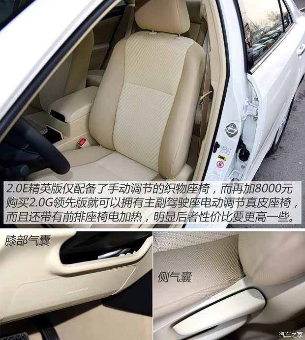 广汽丰田 凯美瑞 2015款 2.0E 精英版