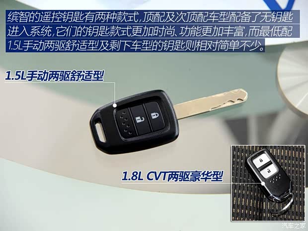 广汽本田 缤智 2015款 1.5L 手动两驱舒适型