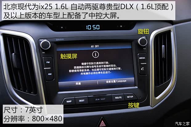 北京现代 北京现代ix25 2015款 1.6L 自动两驱尊贵型DLX