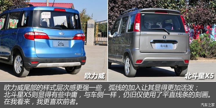 5万元级别小车的对话 欧力威pk北斗星x5