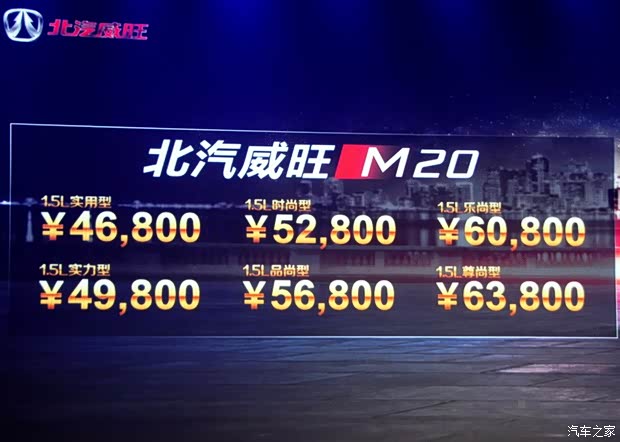 北汽威旺北京汽车北汽威旺M202013款 1.5L 实用型