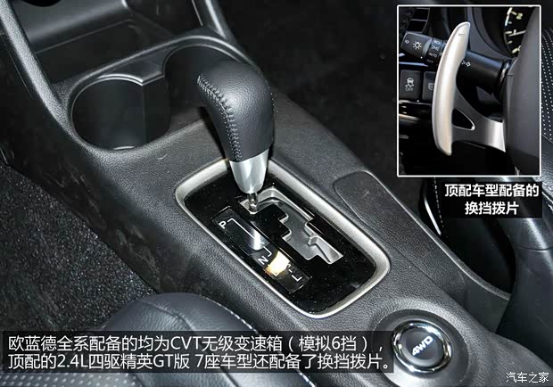 三菱三菱(进口)欧蓝德(进口)2013款 2.4L 四驱豪华导航版 5座