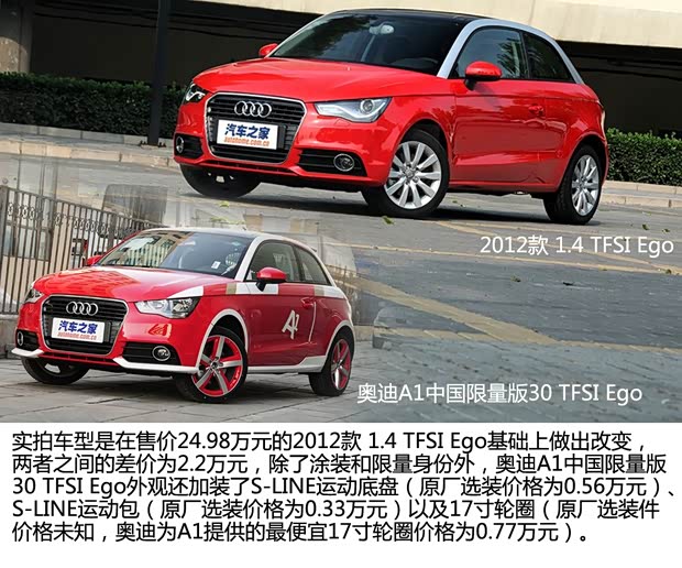 奧迪奧迪(進(jìn)口)奧迪A12013款 30 TFSI 中國(guó)限量版 Ego