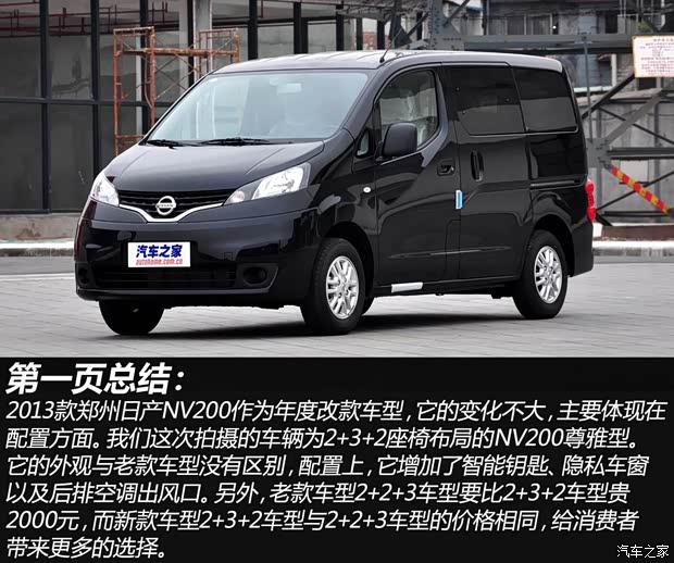 日產(chǎn)鄭州日產(chǎn)日產(chǎn)NV2002013款 1.6L 尊雅型 國IV