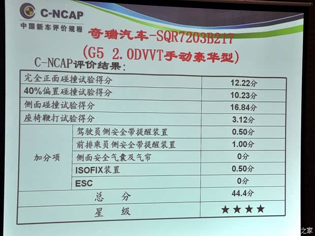 瑞麒奇瑞汽车瑞麒G52012款 2.0L 手动豪华型DVVT
