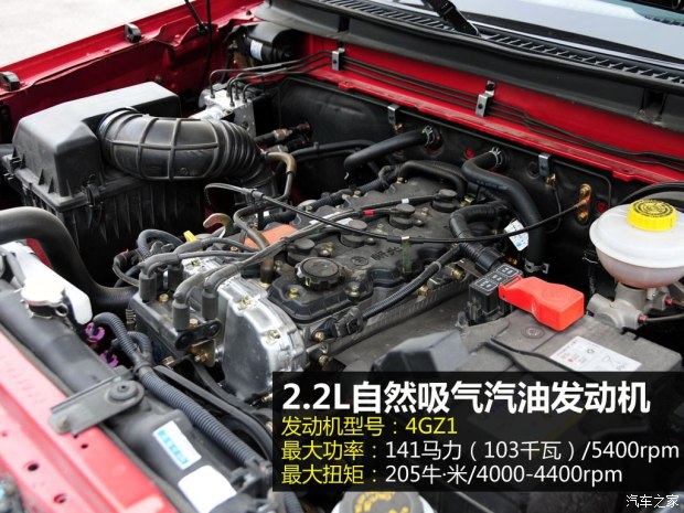 中兴汽车 威虎TUV 2014款 2.2L汽油四驱豪华型中双4GZ1