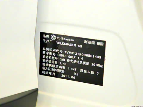 2011�� 1.4TSI Cross Golf